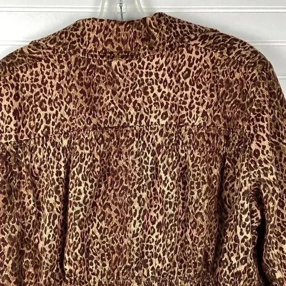 Joan Rivers 3/4 Sleeves Leopard Print BlazerSize Large - Picture 9 of 13